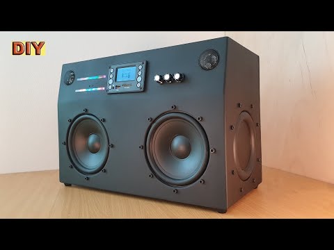 DIY: Portable Bluetooth Speaker Loud Boombox VU