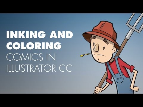 Quickly Inking and Coloring comics in Illustrator CC