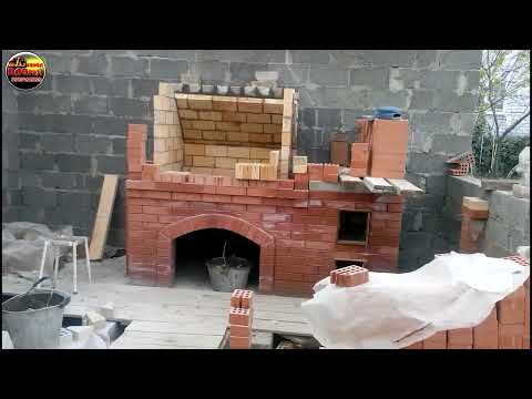 Полное руководство по сборке мангала из кирпича с печью под казан весь процесс с озвучкой мастера
