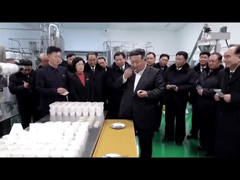 Kim Jong Un Tastes Local Cheese During Visit to Newly Opened Livestock Farm | APT