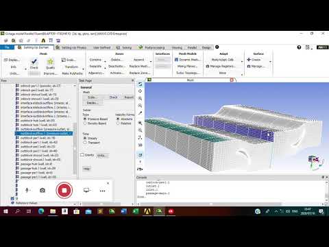 ANSYS Fluent Stator and Rotor Stage Using Mixing Planes Model