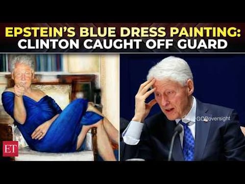 ‘Worn by Monica Lewinsky’: Clinton ‘uncomfortable’ over Epstein blue dress painting; Lawyer jumps in