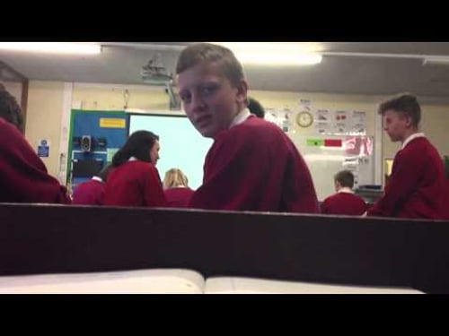 Luke doing a funny face