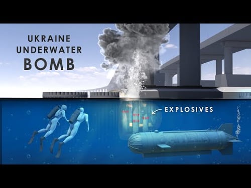 Ukraine’s Underwater Bomb & Drone Attack on the Crimea Bridge? #ukraine #russia