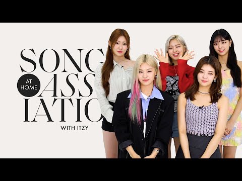 ITZY Sings TWICE, Bruno Mars, and "ICY" in a Game of Song Association | ELLE