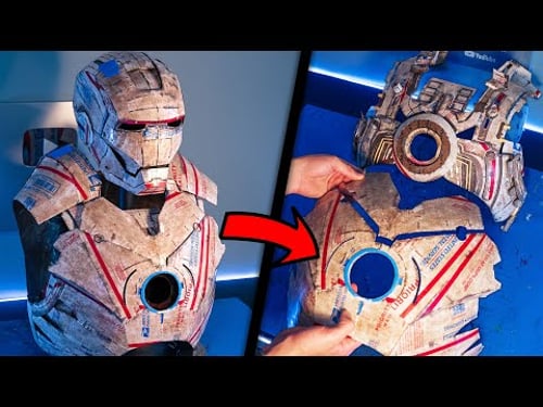 Building a Cardboard Iron Man Suit || The CHEST!