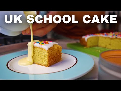 'School cake’ with custard!!