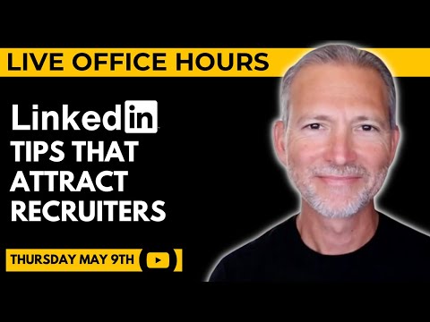 Top LinkedIn Tips That Attract Recruiters 🔴 Live Office Hours with Andrew LaCivita