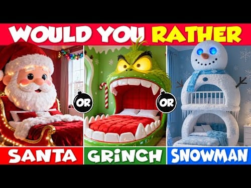 Would You Ratherβ¦ Santa vs Grinch vs Snowman | Build Your Dream House (2025) π
πβοΈ