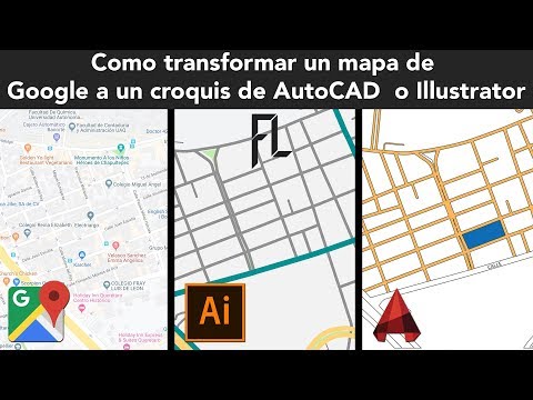 How to transform a Google map into an AutoCAD or illustrator Location Plan