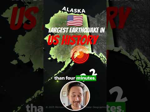 The Largest Earthquake In US History Wasn't In California... πΊπΈπ«¨ #geography #alaska #earthquake