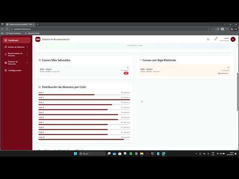 Presentación general - Sistema Inteligente de Recomendación y Predicción de Demanda Académica