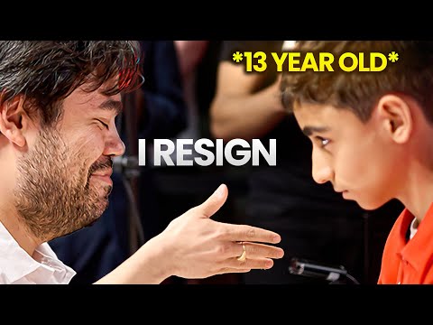 13-year-old cannot believe he just beat Hikaru Nakamura | World Teams Blitz 2025