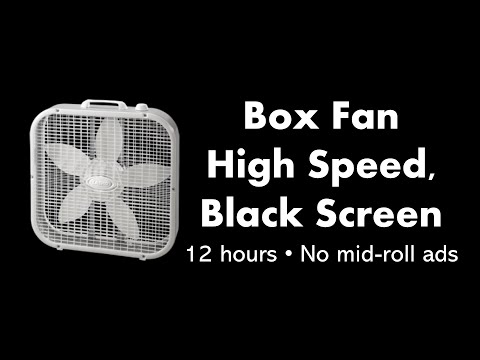 Box Fan - High Speed, Black Screen π¨β¬ β’ 12 hours β’ No mid-roll ads