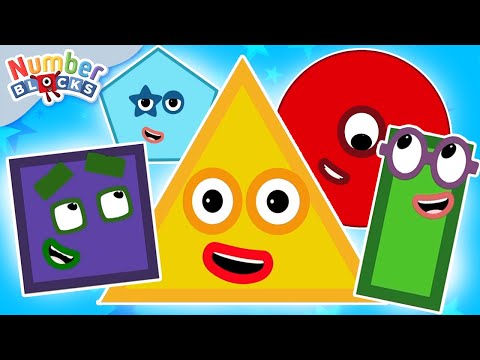 Explore Shapes Compilation for Kindergarten π‘π© 123 Learn to Count | Counting Maths | Numberblocks