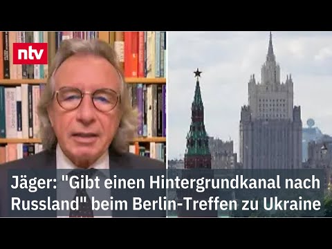 Jäger: "Gibt einen Hintergrundkanal nach Russland" - Berlin-Treffen zu Ukraine-Frieden | ntv