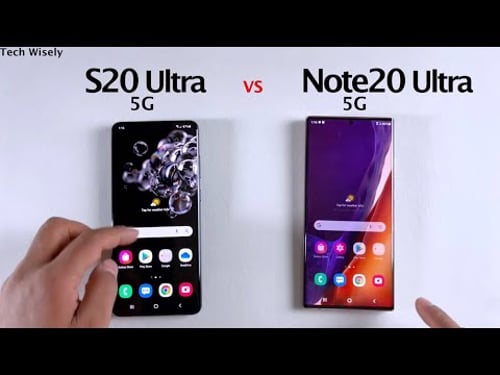 Note 20 Ultra 5G vs S20 Ultra 5G | SPEED TEST