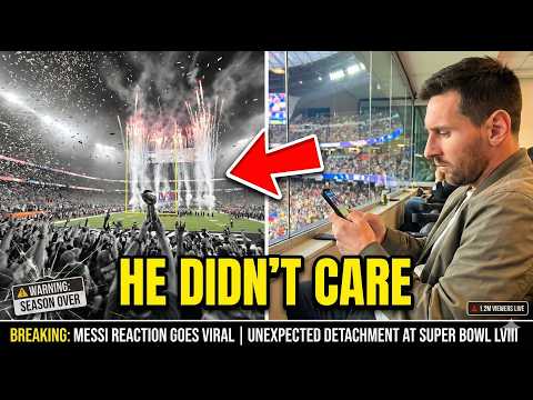 Messi Was BORED At The Super Bowl , (The Leaked Footage)