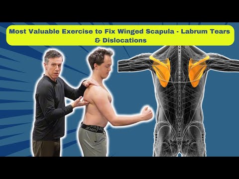 Most Valuable Exercise to Fix Winged Scapula - Labrum Tears & Dislocations