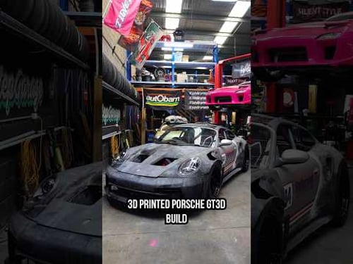 Creating parts for our 3D PRINTED Porsche GT3! #3dprinting #porschegt3 #supercar