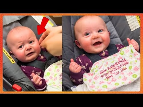 Pure Emotion as a Deaf Baby Hears Sound for the First Time 😭