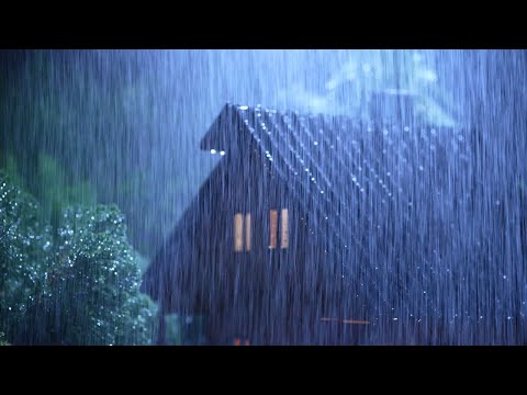 ⚡ Sound of Rain and Thunder ⚡ 8 Hours of Rain Sound Without Thunder or Announcements to Sleep