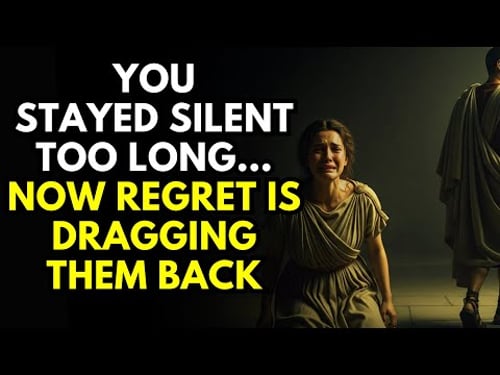 You Stayed Silent Too Long… Now Regret Is Dragging Them Back | Stoicism