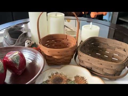 December 1, 2025 vintage autumn items, newest listings, Longaberger, studio pottery,sunflower dish!