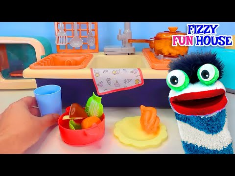 Fizzy Cooks Pretend Food for Thanksgiving | Explorative Video for Toddlers