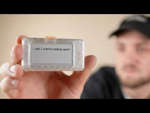 I Built a Tiny E-Reader