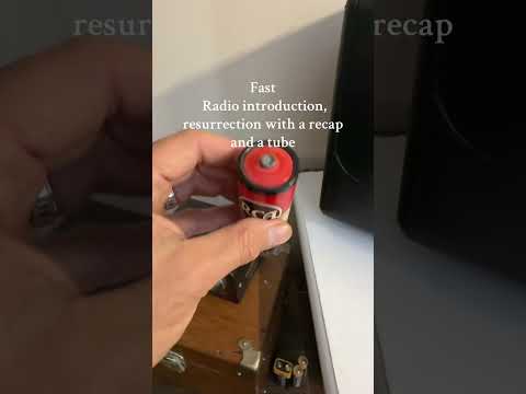 Another vintage radio resurrected from the dead with one new capacitor, and one tube