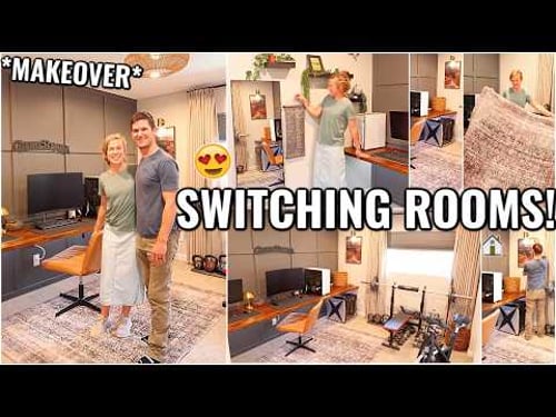 ROOM MAKEOVER & HOME DECORATING IDEAS!! SWITCHING ROOMS IN OUR HOUSE | CLEAN & ORGANIZE WITH ME