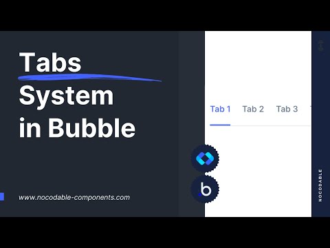 How to make Tabs in Bubble.io - Complete guide|Bubble.io tutorials