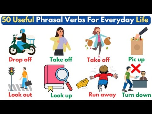 50 Phrasal Verbs For Everyday Life | Phrasal Verbs | English Vocabulary