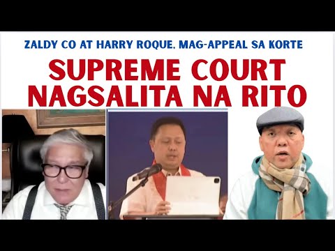 ZALDY CO, HARRY ROQUE MAG-APILA SA KORTE| PANSININ KAYA SILA NG KORTE?
