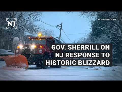 NJ Gov. Mikie Sherrill urges caution on snowy roads as blizzard travel ban lifts