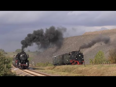 Wahnsinn! Parallelfahrt mit 3! Dampfloks - Gänsehaut!