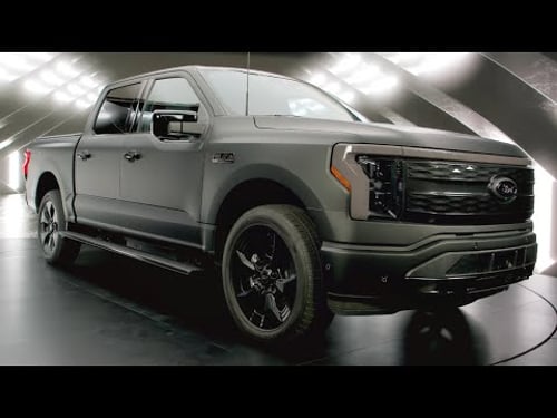 Can this all-black F-150 Lightning take on the shiny Tesla Cybertruck?