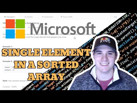 Microsoft Coding Interview Question - Single Element in Sorted Array (LeetCode)