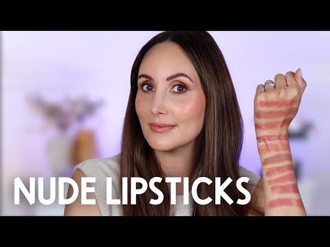 Drugstore & High-End Nude Lipsticks | Swatches + Try On!