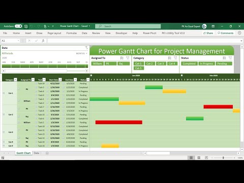 Power Gantt Chart (Project Planner) for Project Management