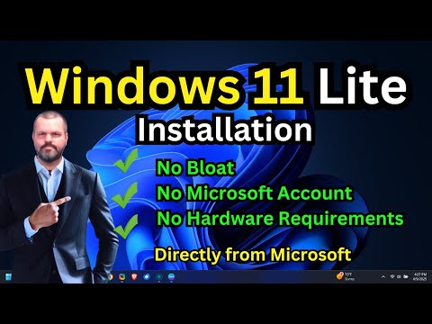 Windows 11 Lite: Microsoft Official No Bloat No Hardware requirements