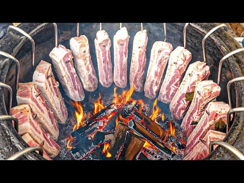 저기압일 땐 고기 앞으로! 팔리는 양이 엄청난 침샘 자극하는 숯불구이 바베큐, 고기 맛집 몰아보기 / Real Korean style BBQ! - Korean street food