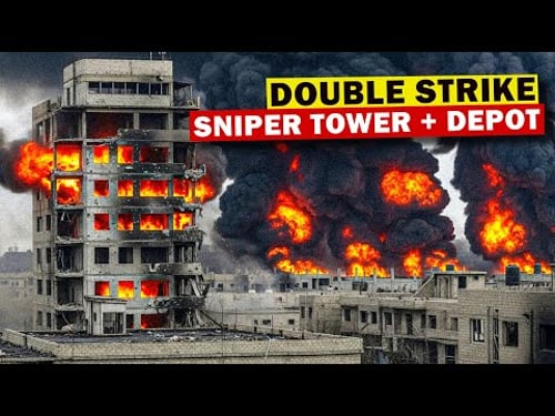 Ukrainian Drones DESTROY a Russian Sniper Tower and Ammo Depot — And THIS Happened…