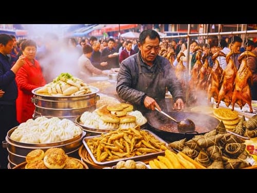 Hangzhou’s Wildest Market | Pig Heads, Giant Clams & 30-Year Braised Duck, Dongpo Pork, Crispy Fish