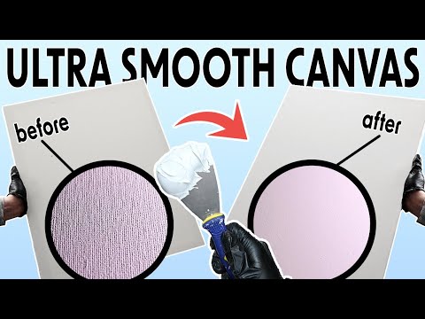 Get a SUPER SMOOTH CANVAS using SUPER HEAVY GESSO