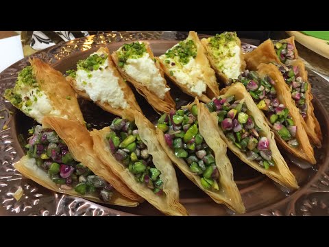 وربات بالقشطة وربات بالفستق طريقتين لعمل وربات بالقشطة وربات بالفستق#حلويات_شامية سهلة و سريعة