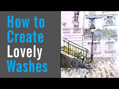 The Secret to Watercolour Washes - Great Beginner Technique