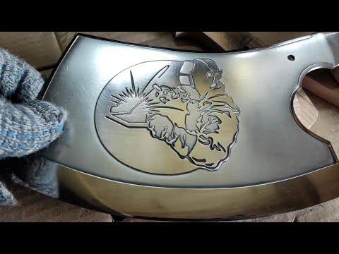 Как сделать глубокое травление металла солью.