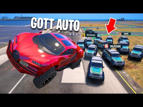 *VERBOTENES* HACK AUTO um gegen 4 YOUTUBER ZU GEWINNEN!